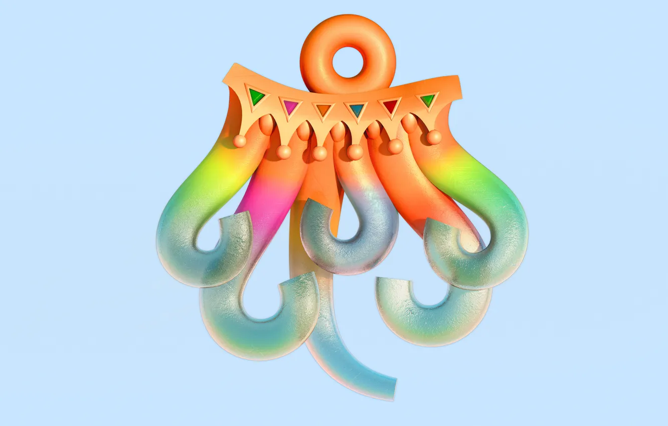 Photo wallpaper colors, decoration, gold, blender3d, 3dart, blender render