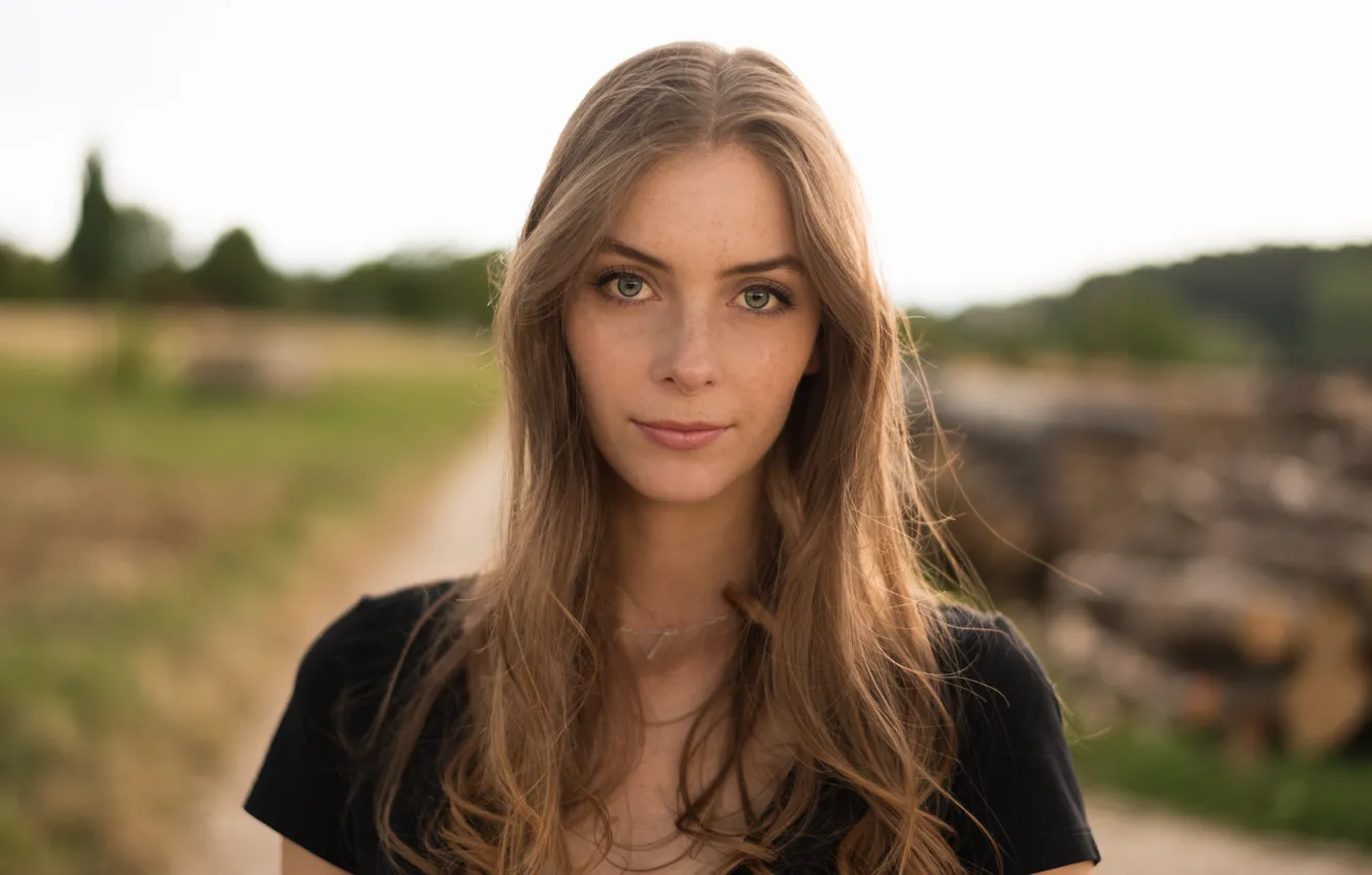 Photo wallpaper summer, look, girl, face, hair