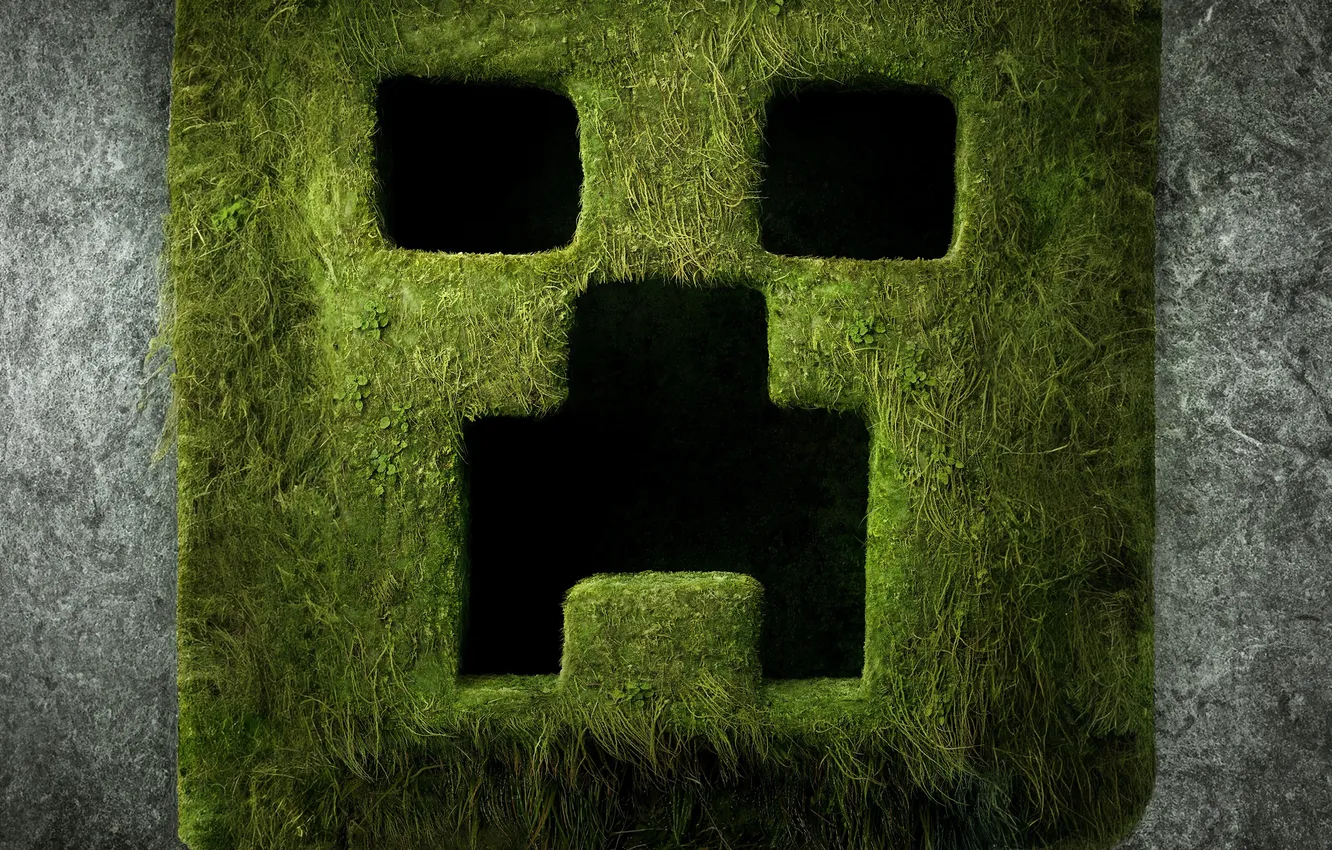 Photo wallpaper the game, minecraft, creeper
