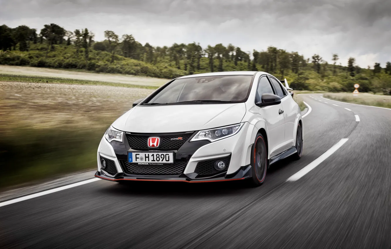 Photo wallpaper Honda, Honda, Civic, civici, Type R, 2015