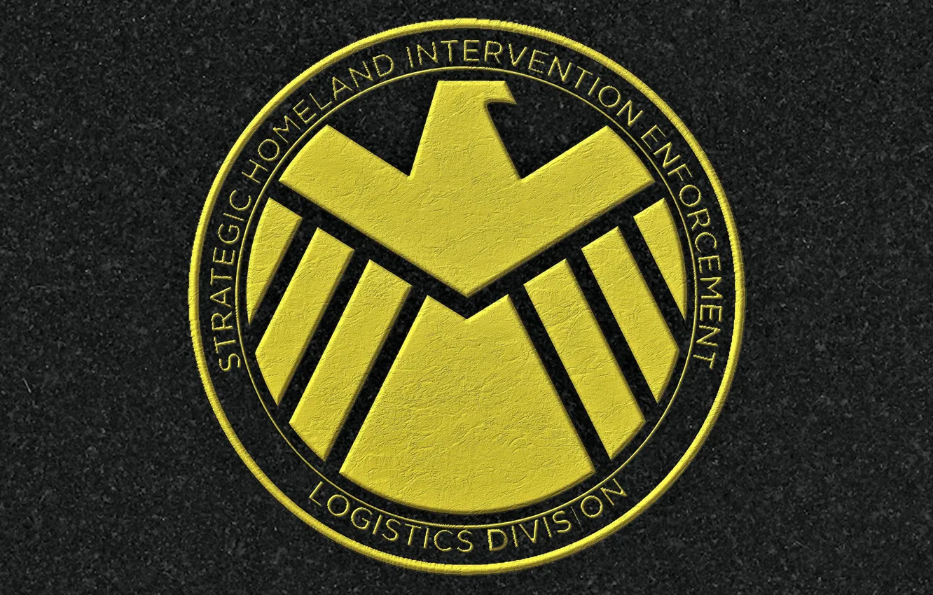 Photo wallpaper wall, Eagle, logo, Marvel, Falcon, series, Agents of S.H.I.E.L.D., S. H. I. E. L. D.