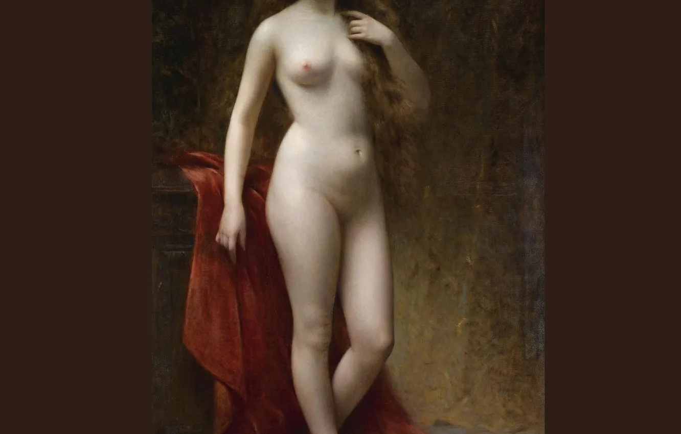 Photo wallpaper girl, picture, naked, sincerity, Italian artist, Angelo Asti, Angelo Asti