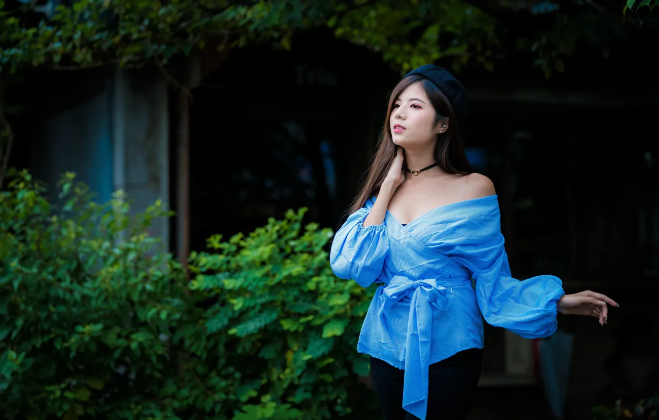 Photo wallpaper girl, cutie, Aside