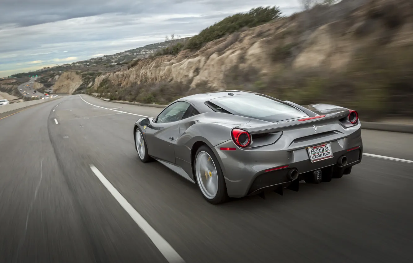 Photo wallpaper Ferrari, 488, Ferrari 488 GTB