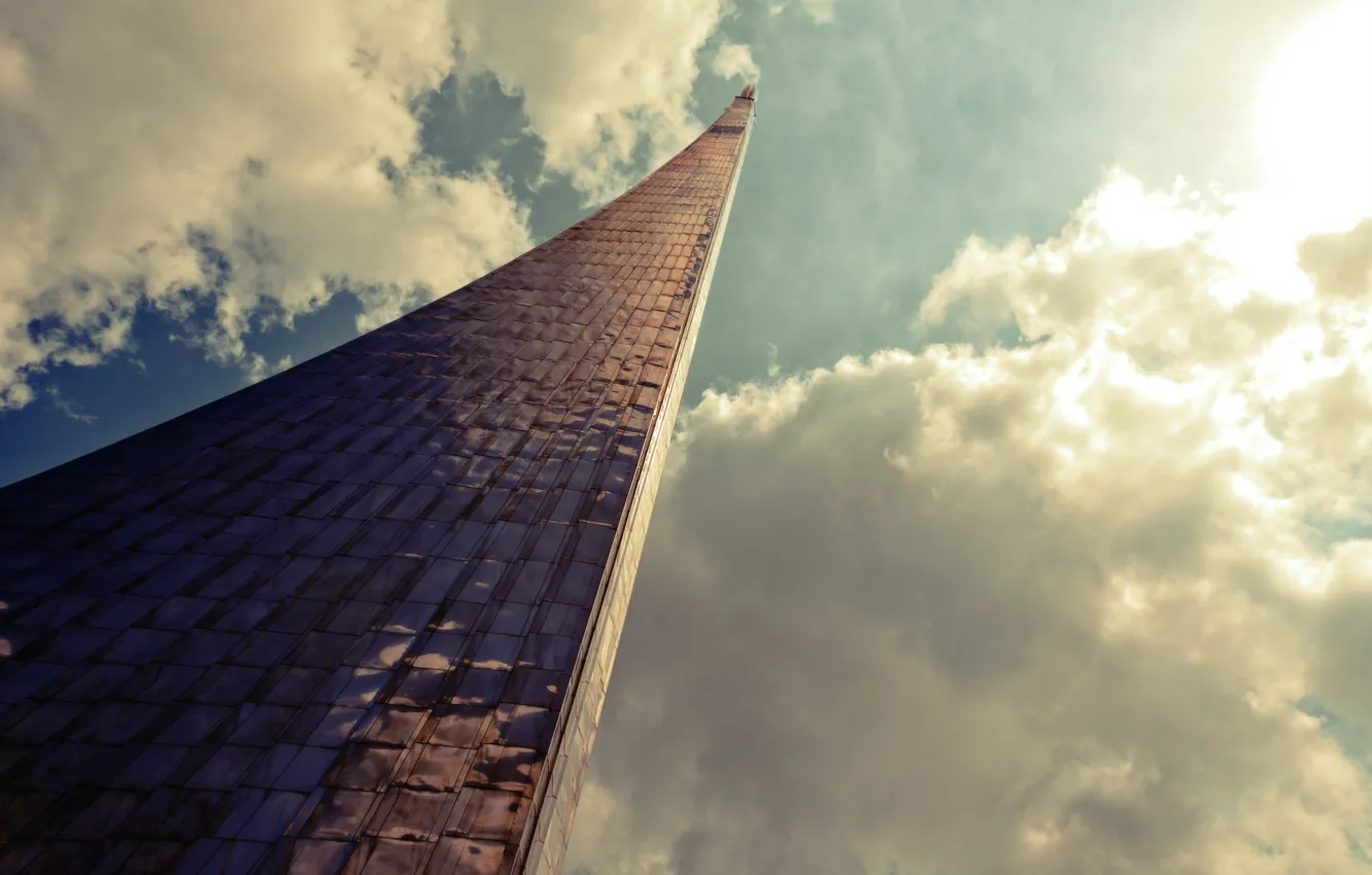 Photo wallpaper space, the city, monument, Moscow