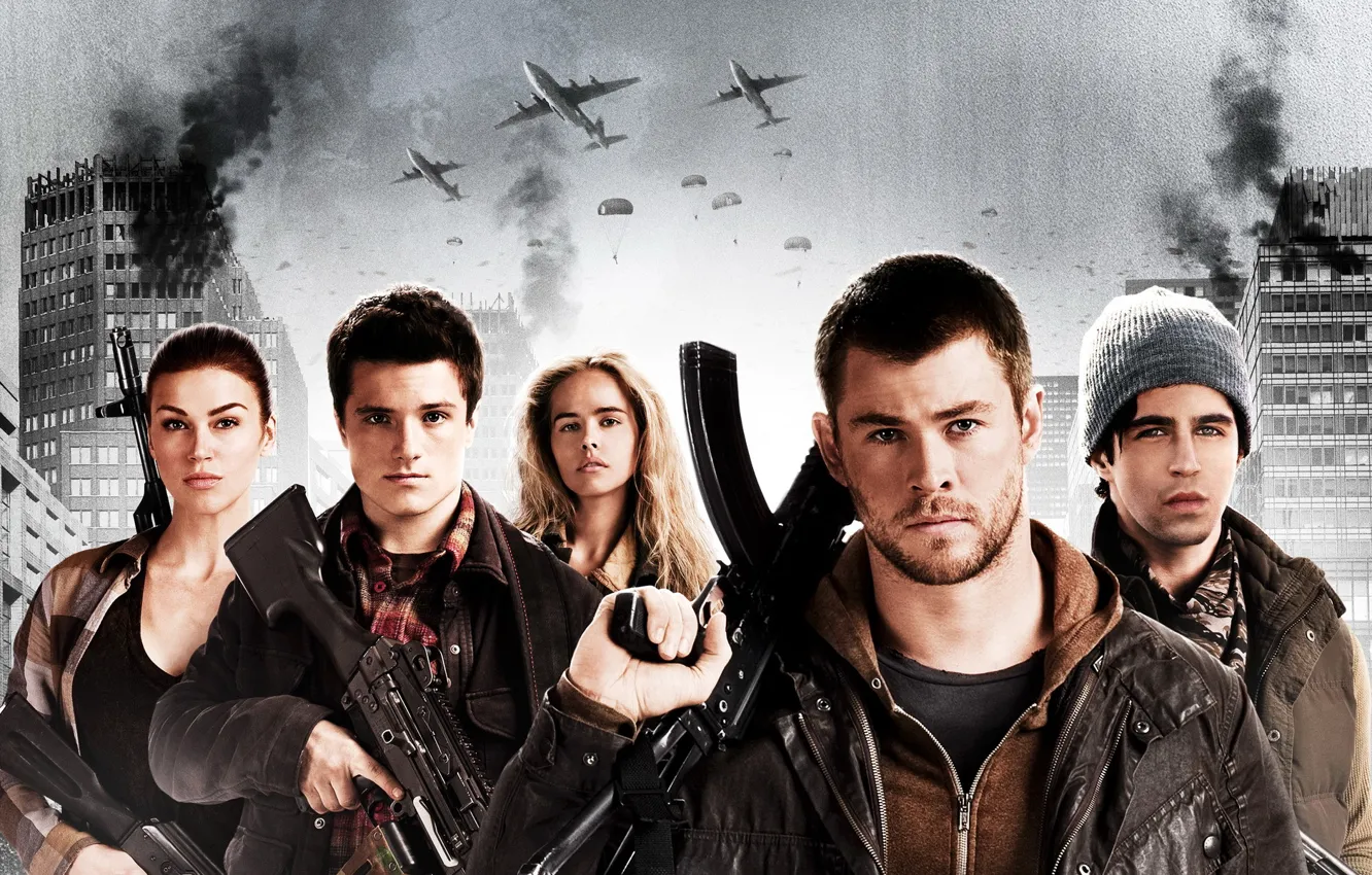 Photo wallpaper action, Chris Hemsworth, Chris Hemsworth, Adrianne Palicki, Adrienne Paliki, Josh Hutcherson, Josh Hutcherson, Isabel Lucas