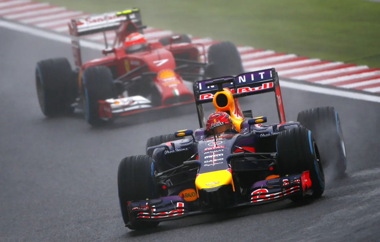 Photo wallpaper Racer, Japan, Formula 1, Sebastian Vettel, Champion