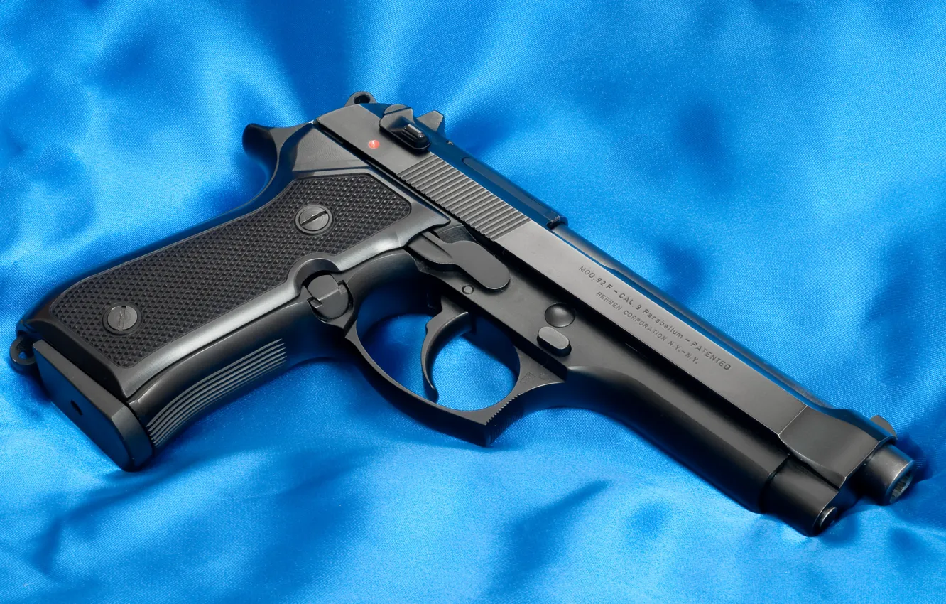 Photo wallpaper blue, gun, weapons, background, Wallpaper, Italy, trunk, gun