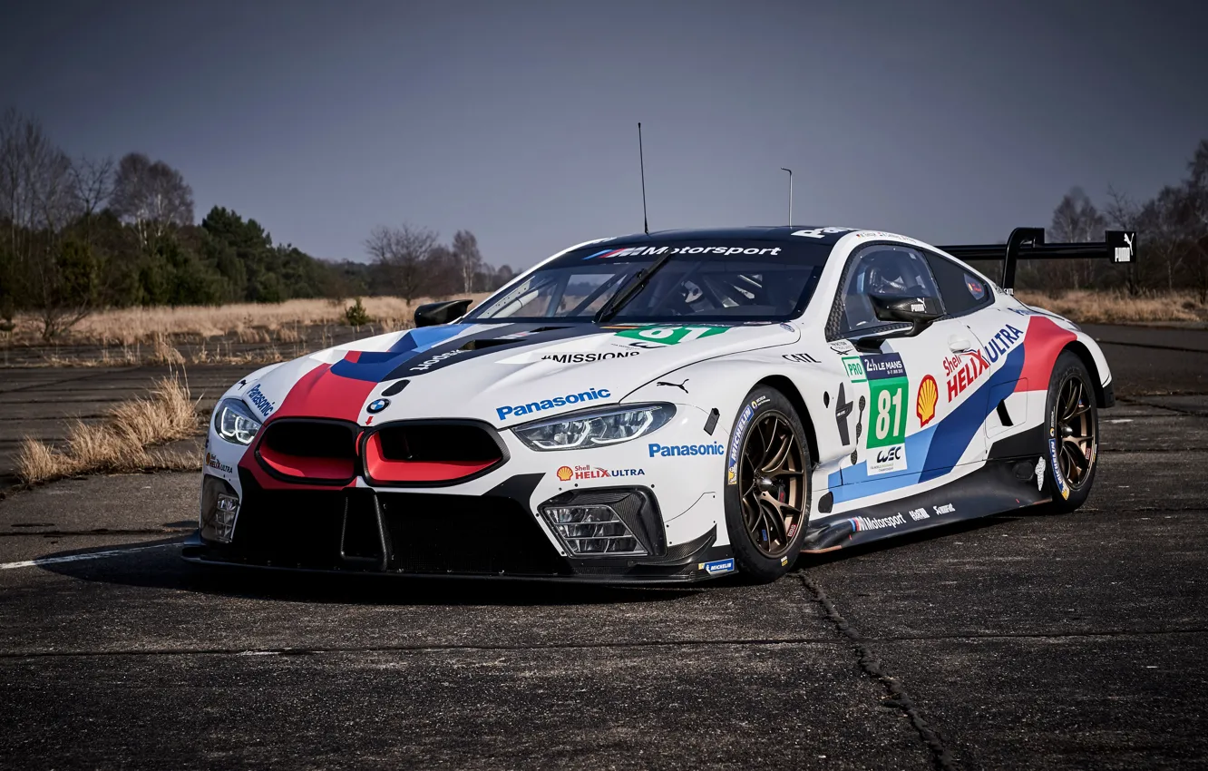 Photo wallpaper racing car, 2018, Motorsport, GTE, BMW M8