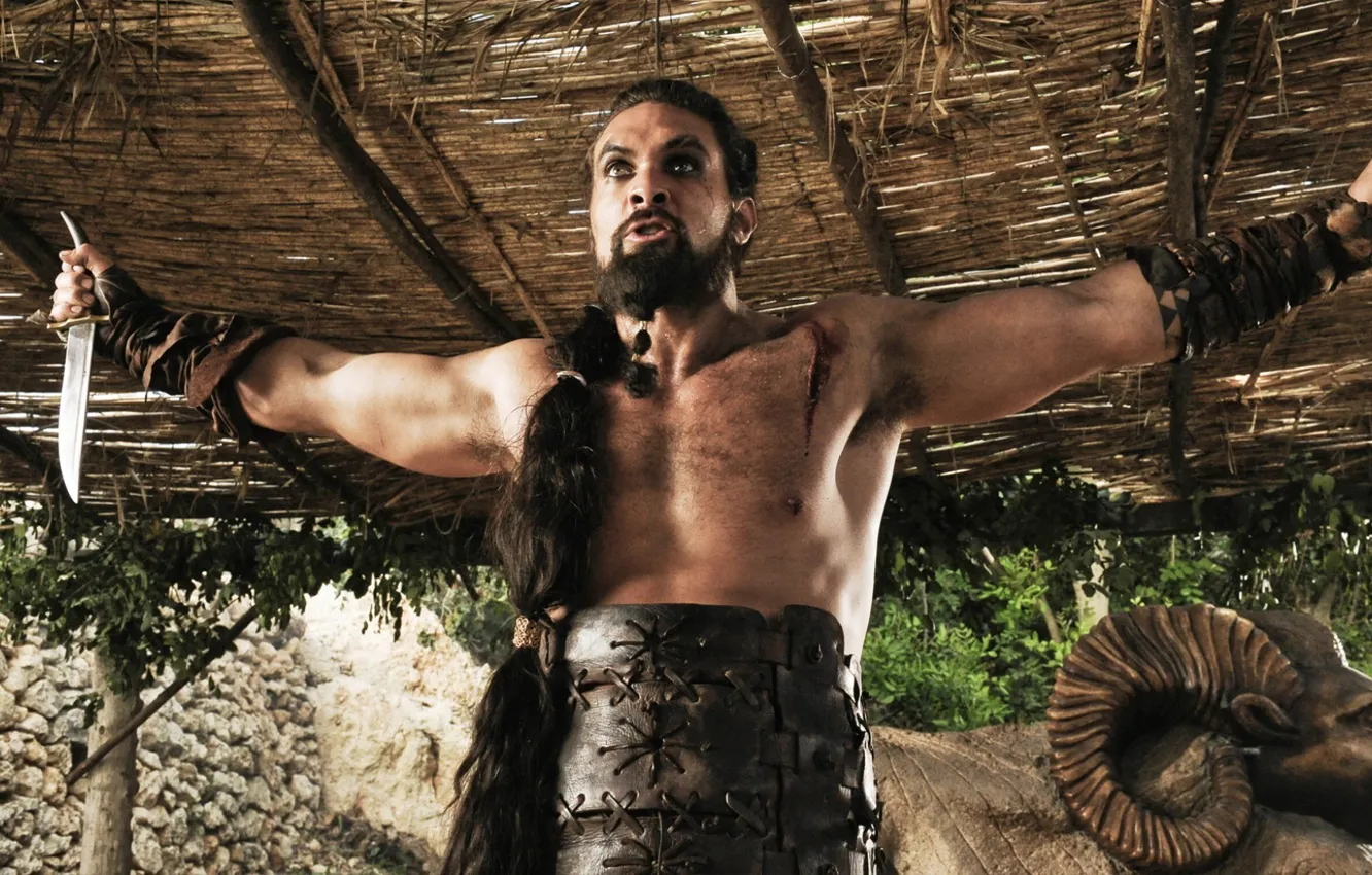 Photo wallpaper warrior, the leader, Drogo, Khal