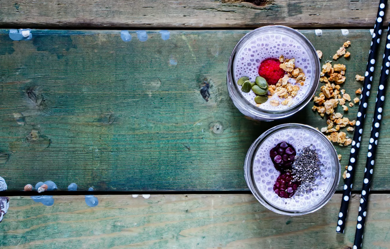 Photo wallpaper berries, food, berry, summer, drink, dessert, mixed, Yuliya Gontar
