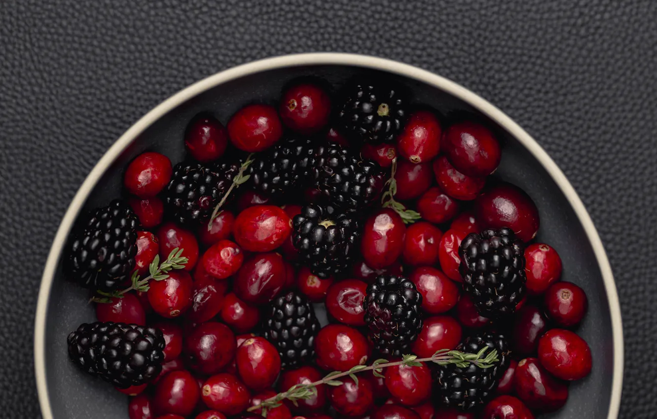 Photo wallpaper berries, BlackBerry, cranberry