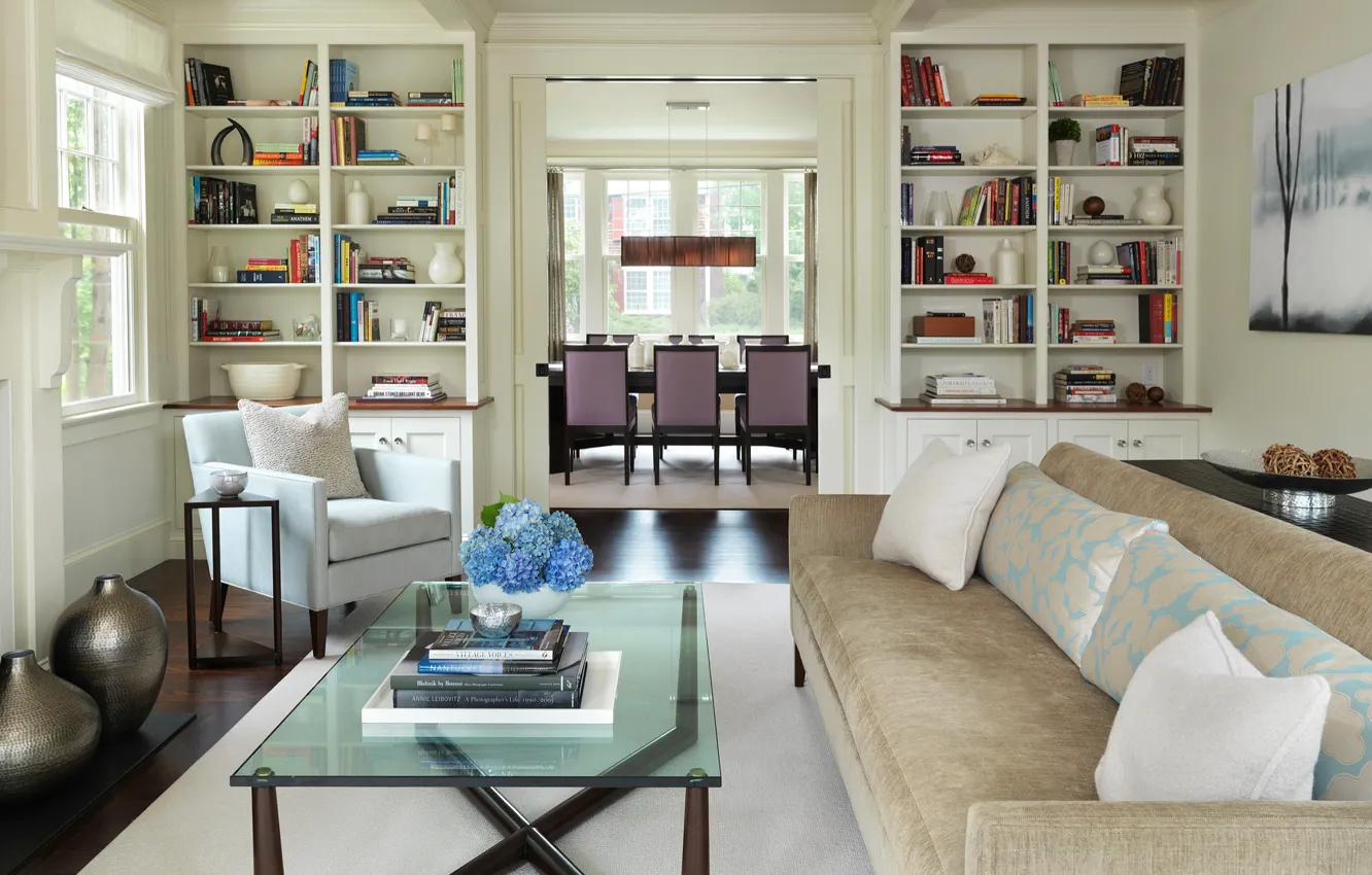 Photo wallpaper design, style, heat, interior, fireplace, living room, cozy, dining room