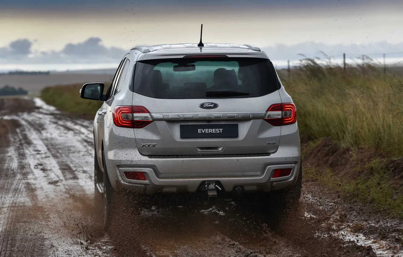Photo wallpaper Ford, rear view, Everest, 4WD, XLT, 2019