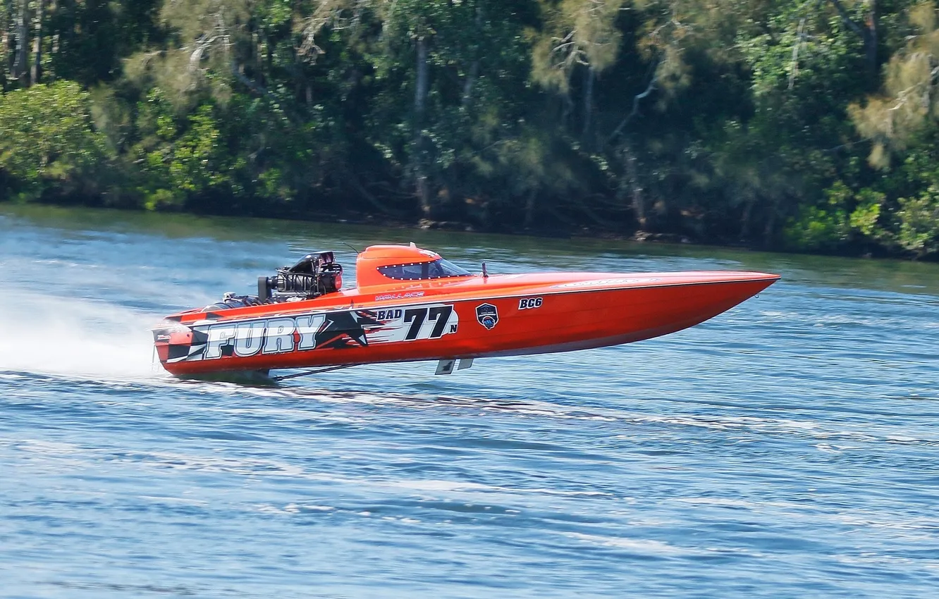Photo wallpaper race, boat, speed