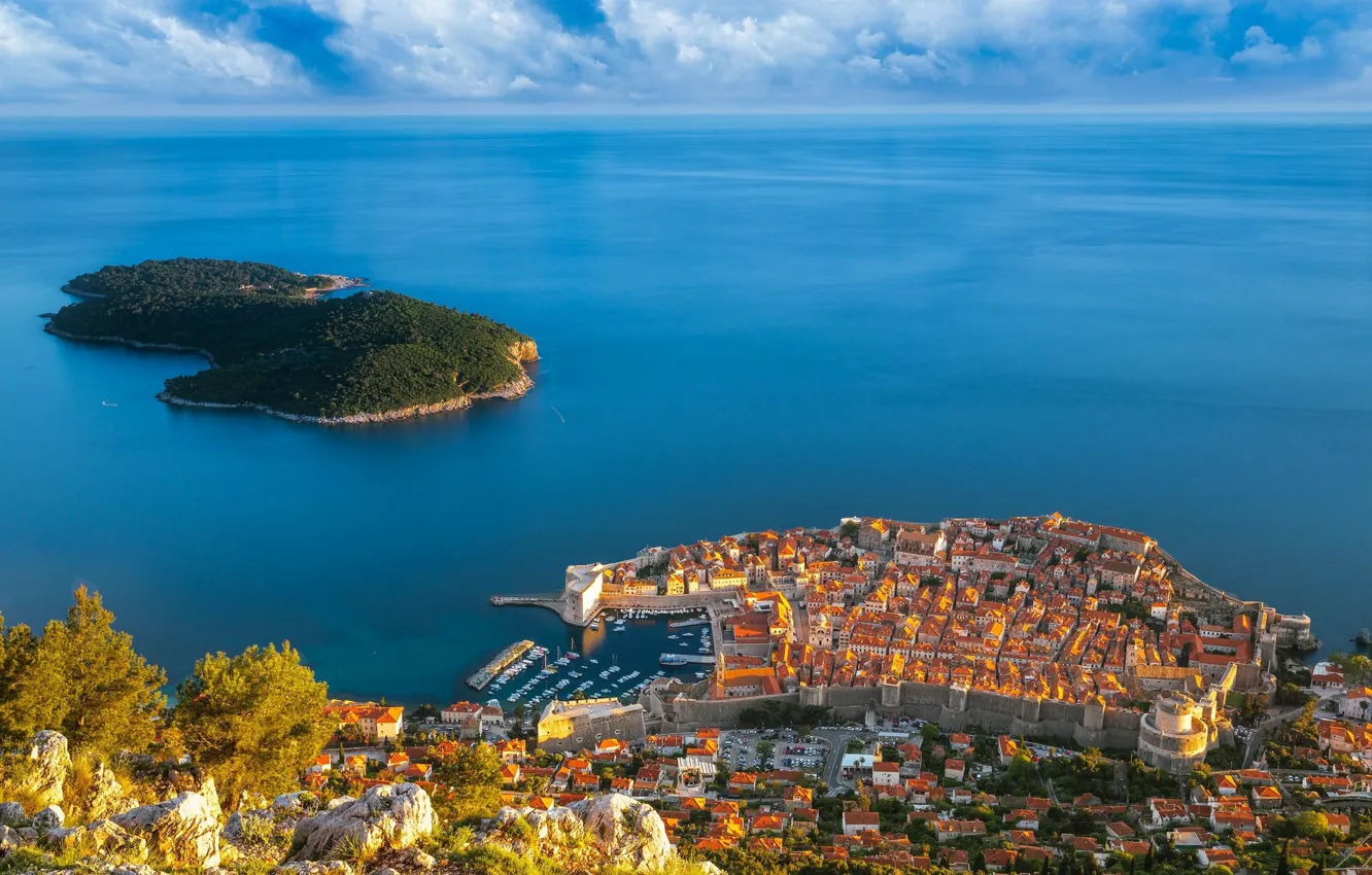 Photo wallpaper landscape, Croatia, Dubrovnik, Dubrovnik