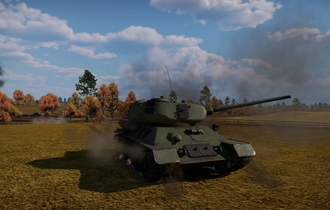 Photo wallpaper Best, War Thunder, Screenshot, T 34, Art 1920x1080, When