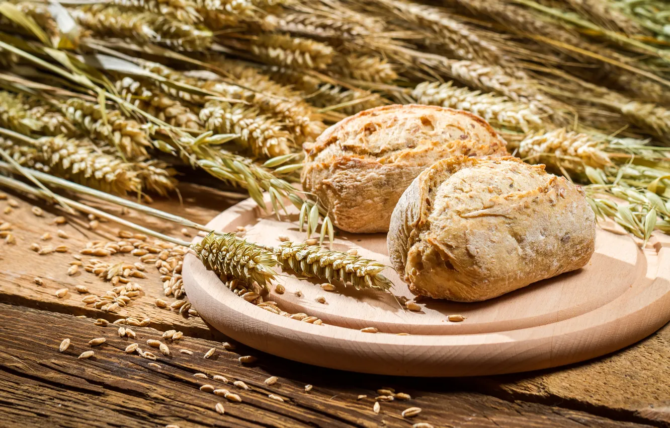 Photo wallpaper bread, ears, millet, cakes, buns