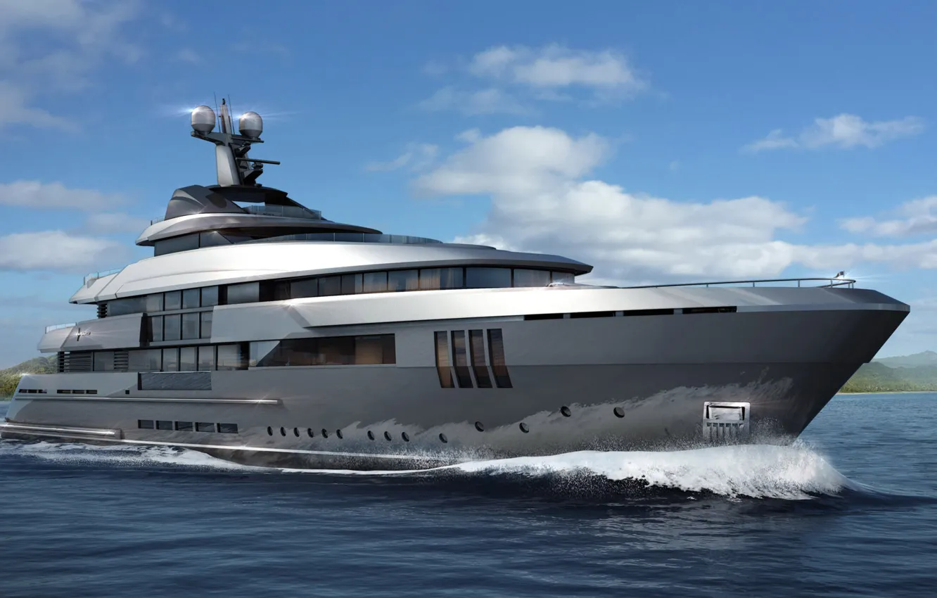 Photo wallpaper admiral, superyacht, mega yacht, admiral c force 60