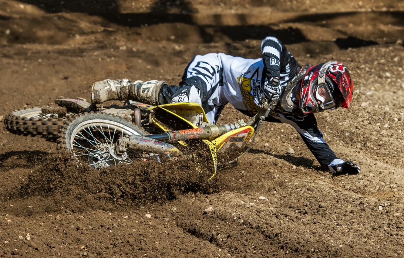 Photo wallpaper race, sport, motorcycle