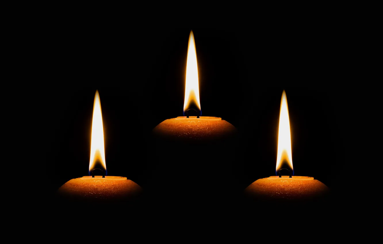 Photo wallpaper still life, candles, light and shadow