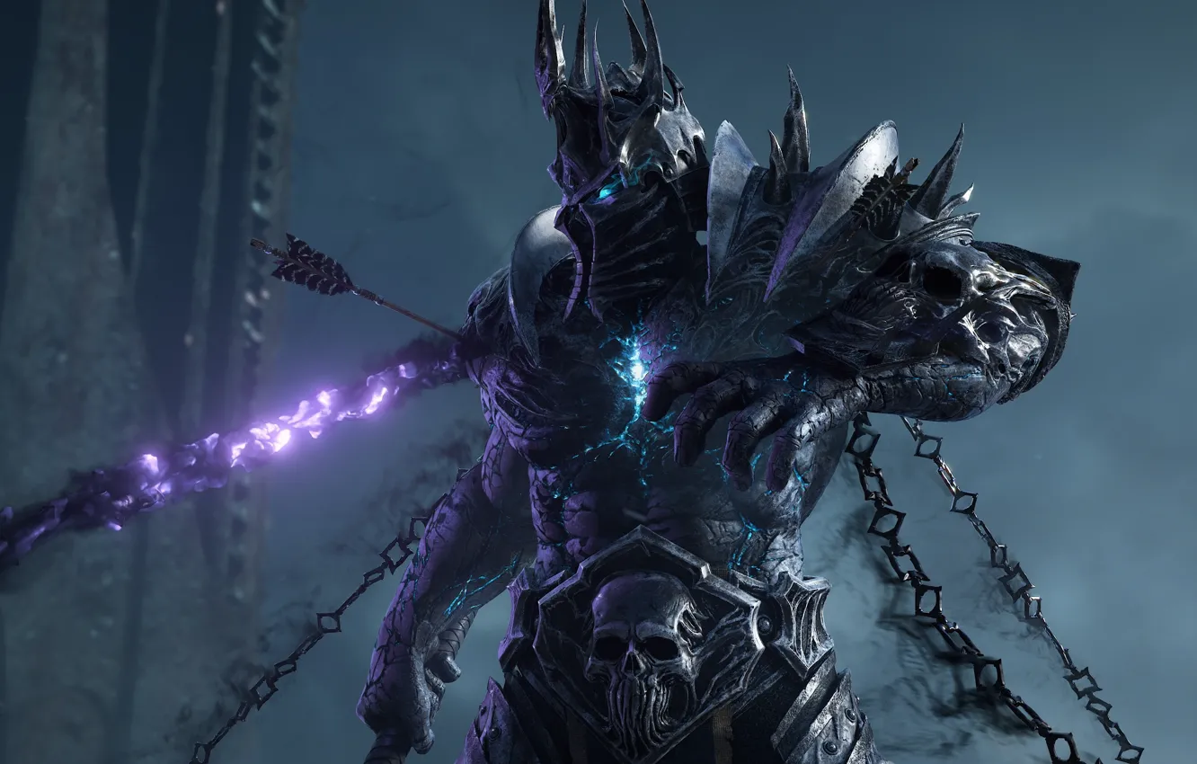 Photo wallpaper Chain, Lich King, Blizzard Entertainment, World Of Warcraft, The Lich king, Highlord Bolvar Fordragon, The …