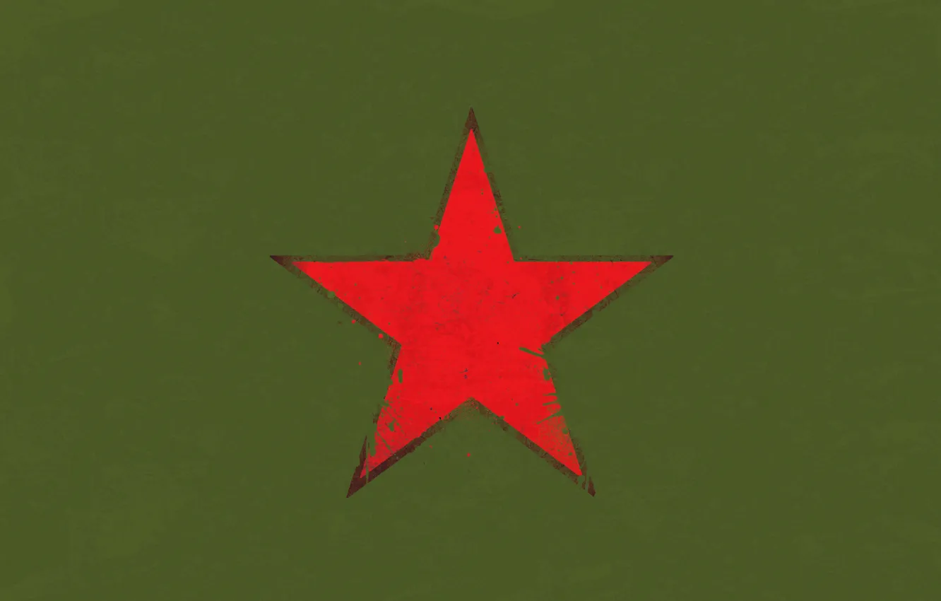 Photo wallpaper star, minimalism, army, USSR