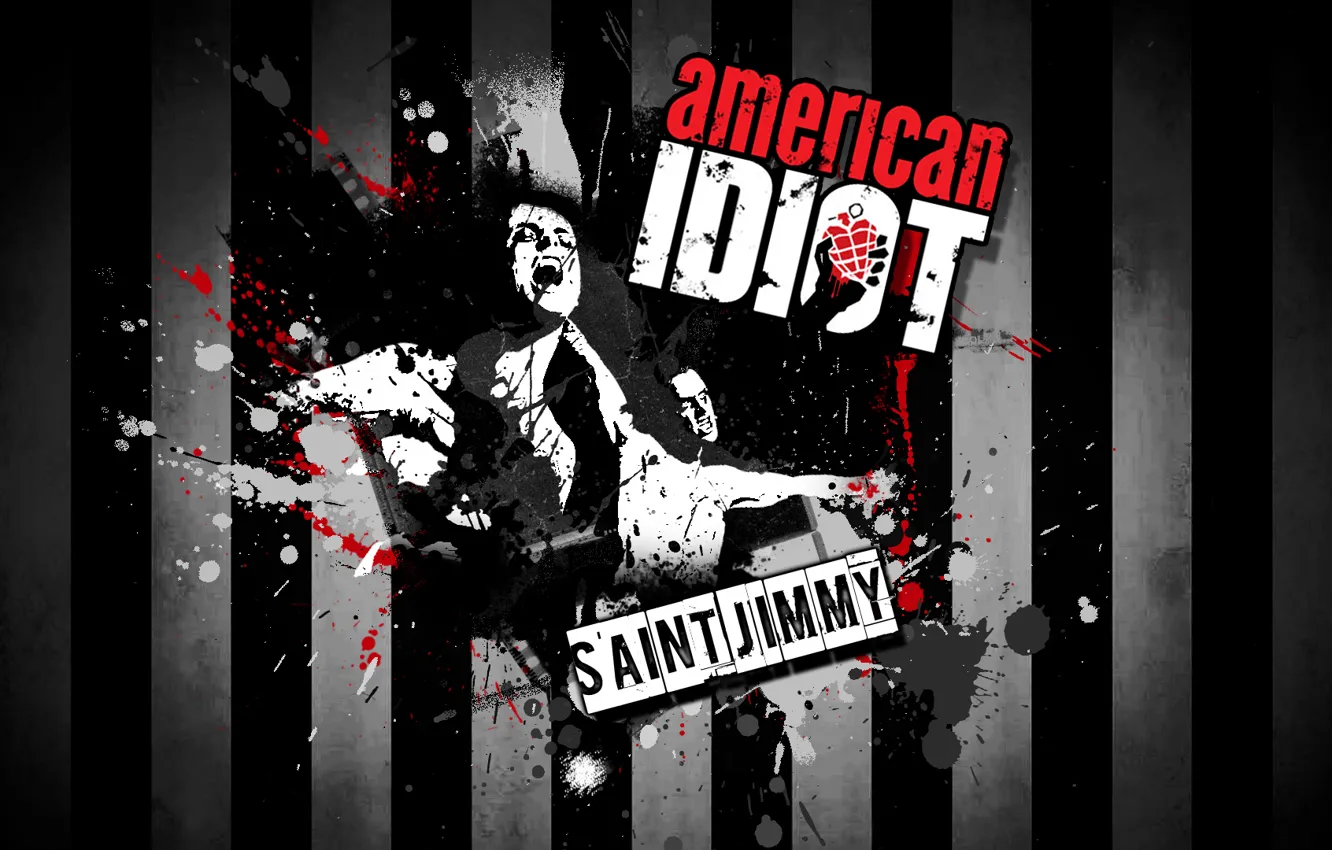 Photo wallpaper music, green day, punk rock, alternative rock, St. Jimmy, American Idiot