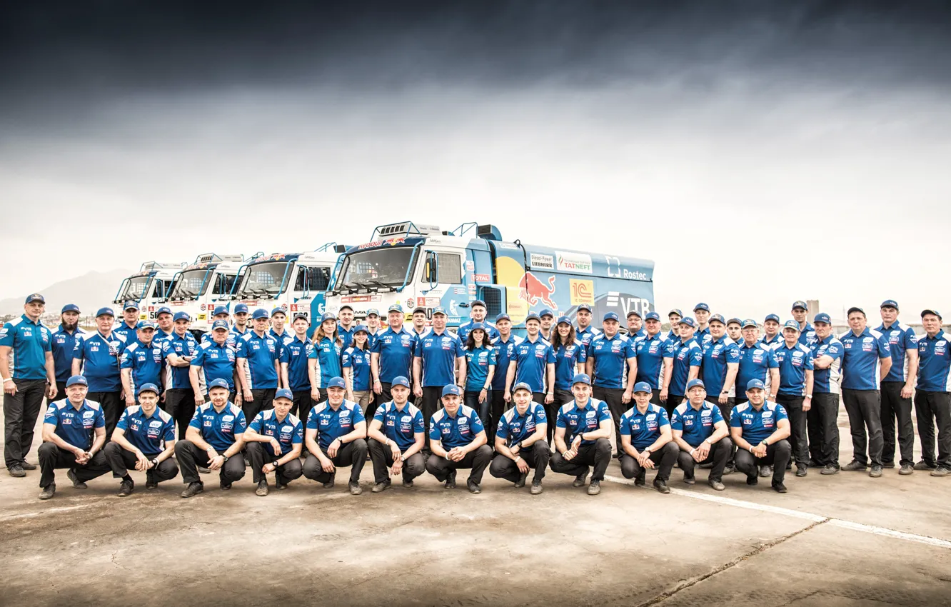 Photo wallpaper Truck, Master, team, Russia, Kamaz, Rally, Dakar, KAMAZ-master
