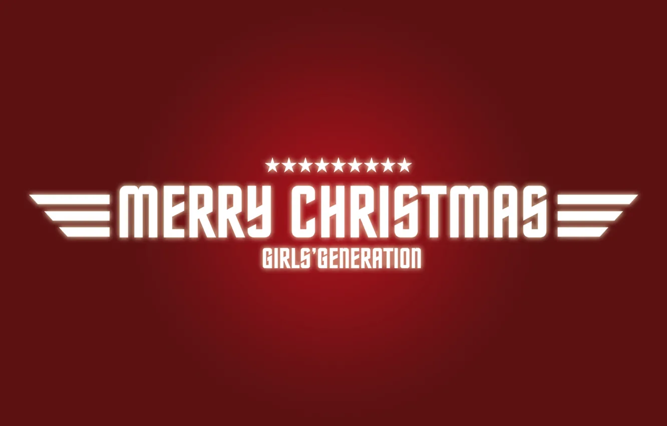 Photo wallpaper holiday, new year, red background, merry christmas, Girls Generation