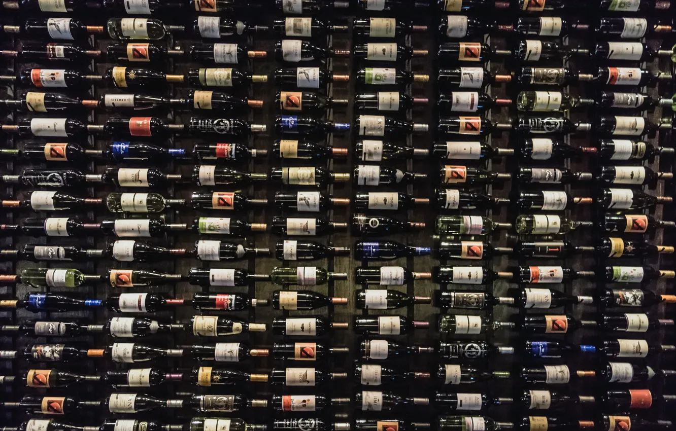 Photo wallpaper background, wine, bottle