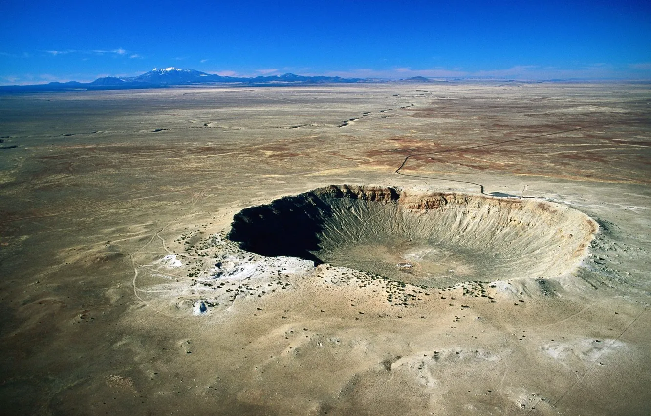 Photo wallpaper Desert, Crater, AZ, Meteor