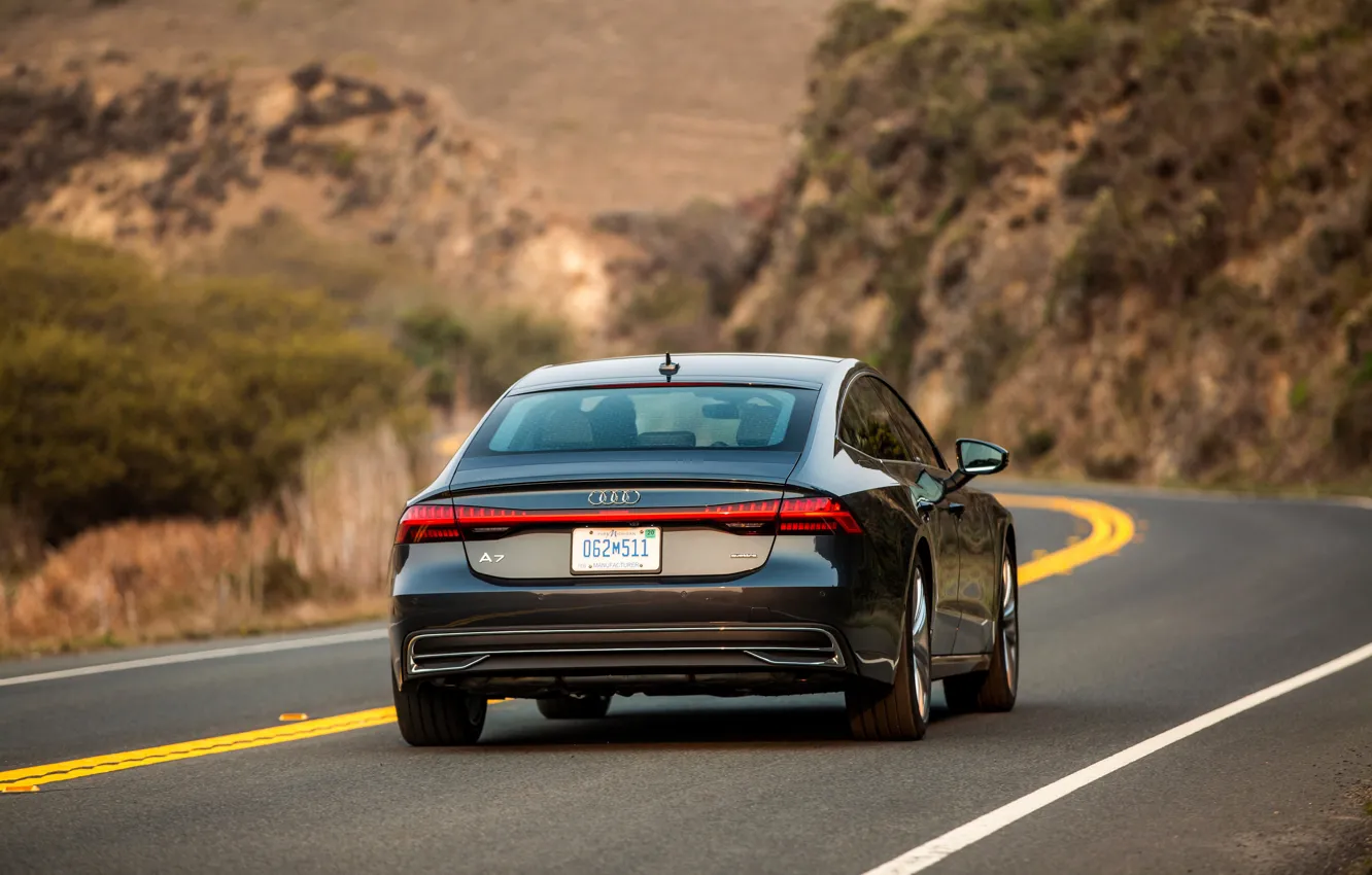 Photo wallpaper Audi, rear view, 2019, A7 Sportback