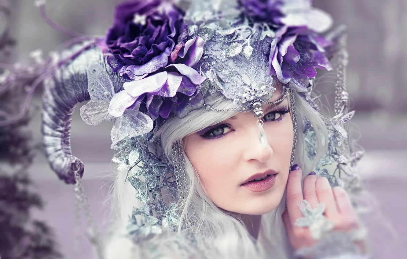 Photo wallpaper look, girl, cosplay