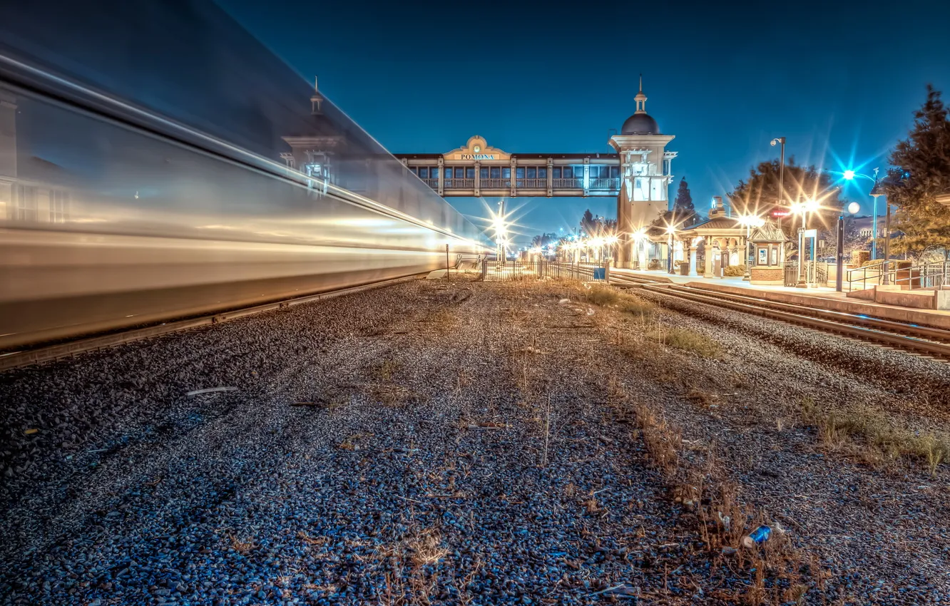 Photo wallpaper light, night, the city