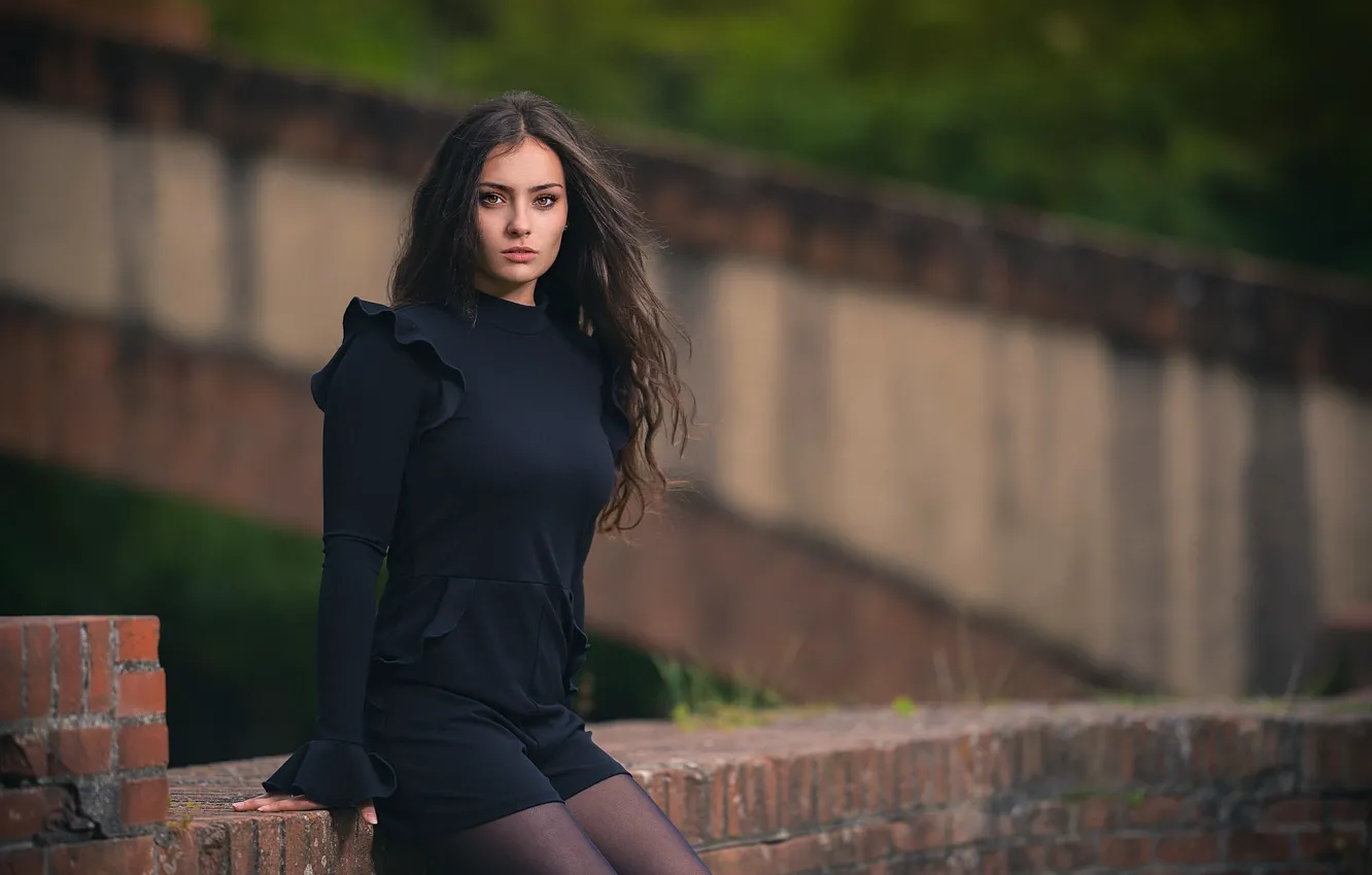 Photo wallpaper look, girl, model, hair, Claudia