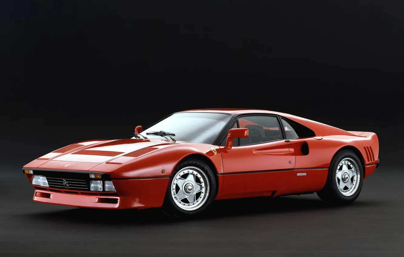 Photo wallpaper Red, Retro, Ferrari, Ferrari, GTO
