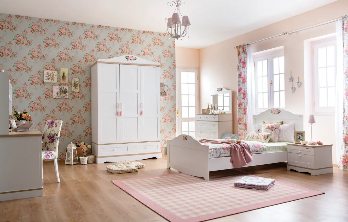 Photo wallpaper design, style, room, interior, children's