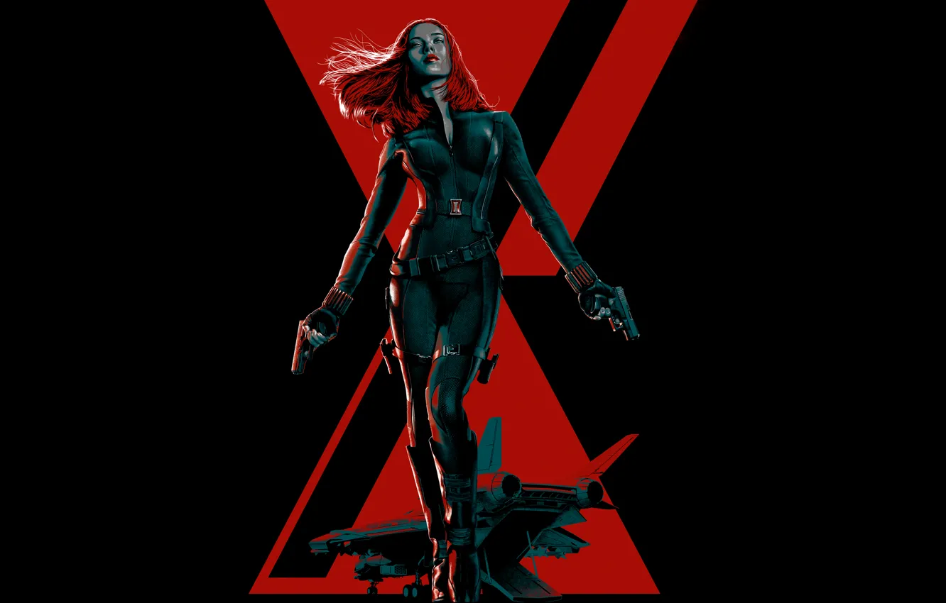 Photo wallpaper Scarlett Johansson, art, Black Widow, Natasha Romanoff, Captain America:The Winter Soldier