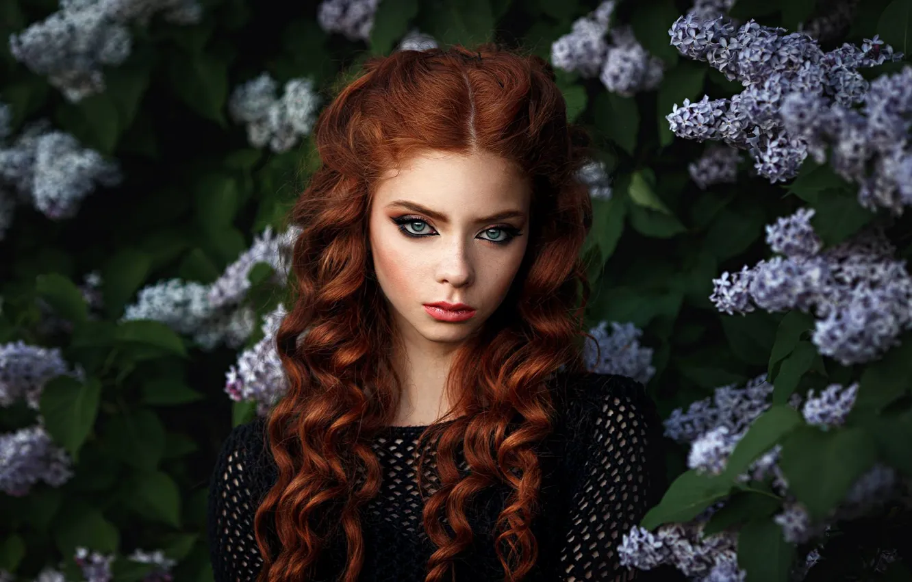 Photo wallpaper look, girl, face, mood, hair, portrait, spring, makeup