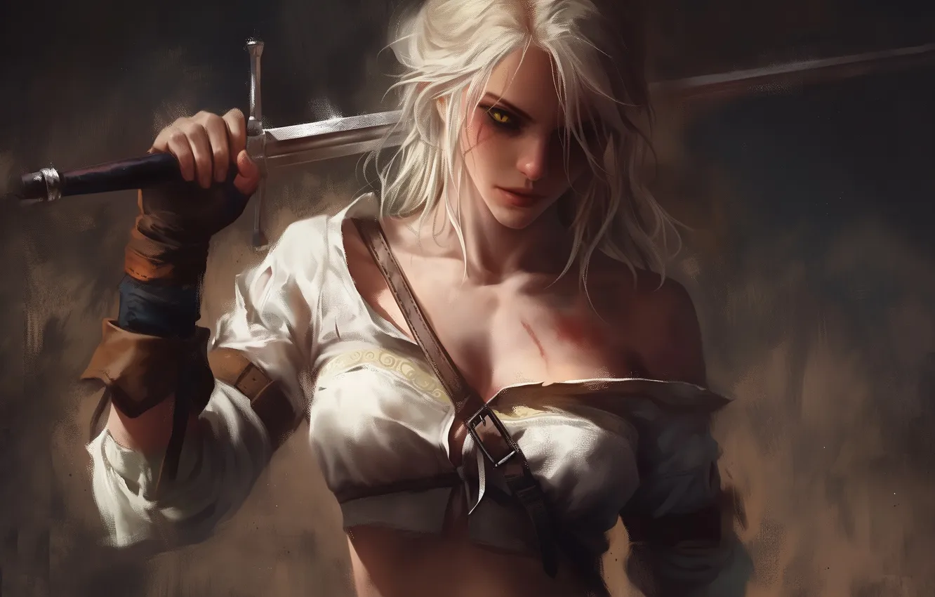 Photo wallpaper games, Witcher, Ciri