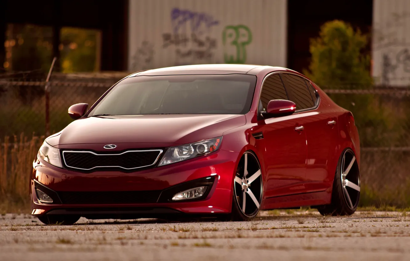 Photo wallpaper auto, machine, tuning, drives, kia, optima