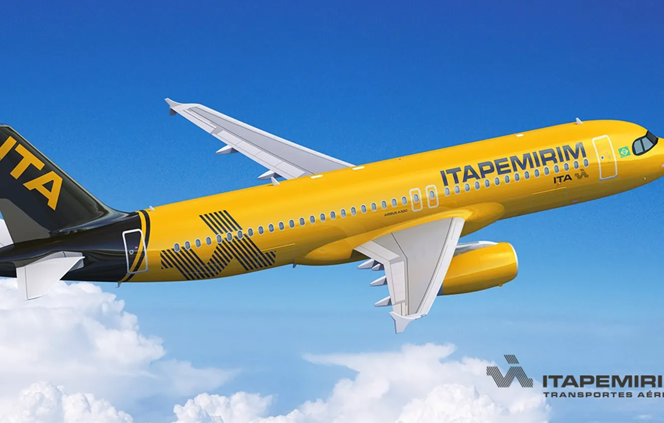 Photo wallpaper Airbus, Brazil, A320, Itapemirim