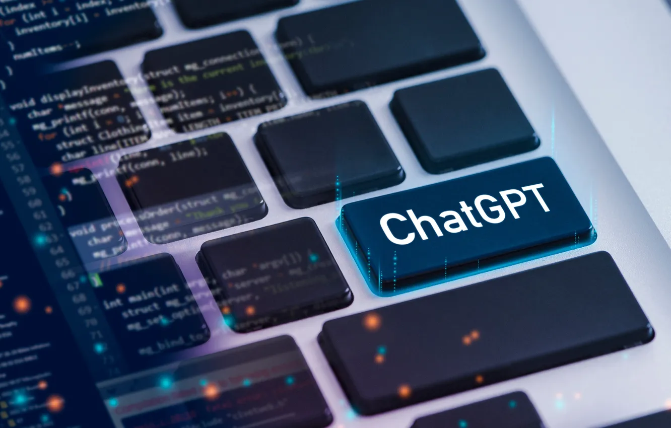 Photo wallpaper robot, bot, open, code, tool, artificial, chat, intelligence