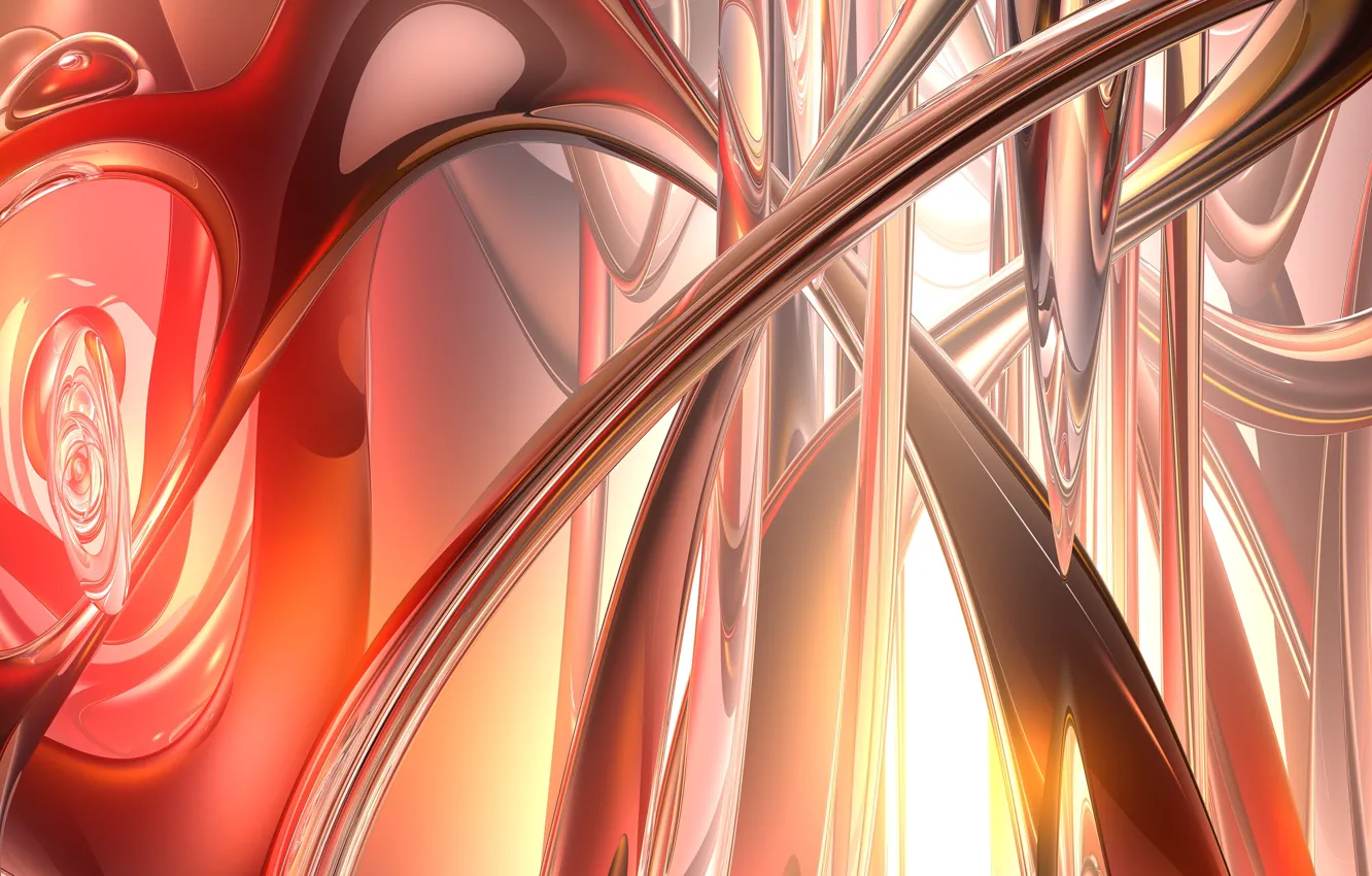 Photo wallpaper light, line, abstraction, graphics, structure, pink, the volume, composition