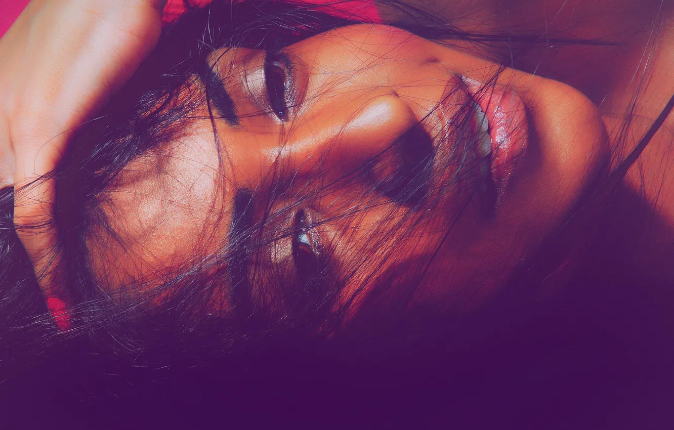 Photo wallpaper girl, hot, sexy, eyes, smile, beautiful, model, pretty