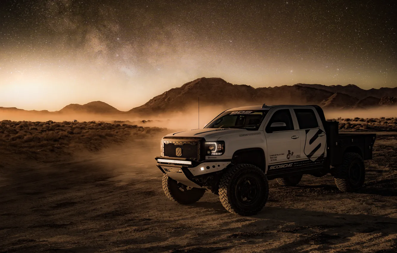 Photo wallpaper auto, stars, SUV, pickup, GMC, Spider, Sierra 1500, Scosche