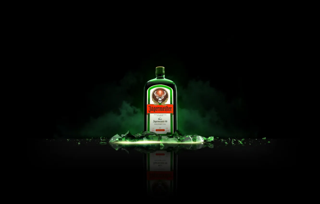 Photo wallpaper alcohol, jagermeister, liqueur