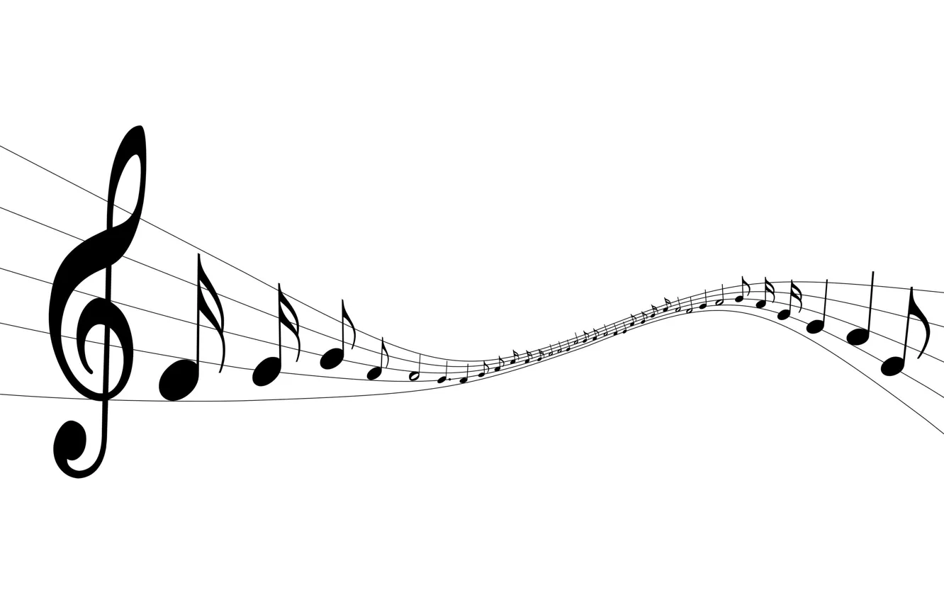 Photo wallpaper notes, music, key, sound