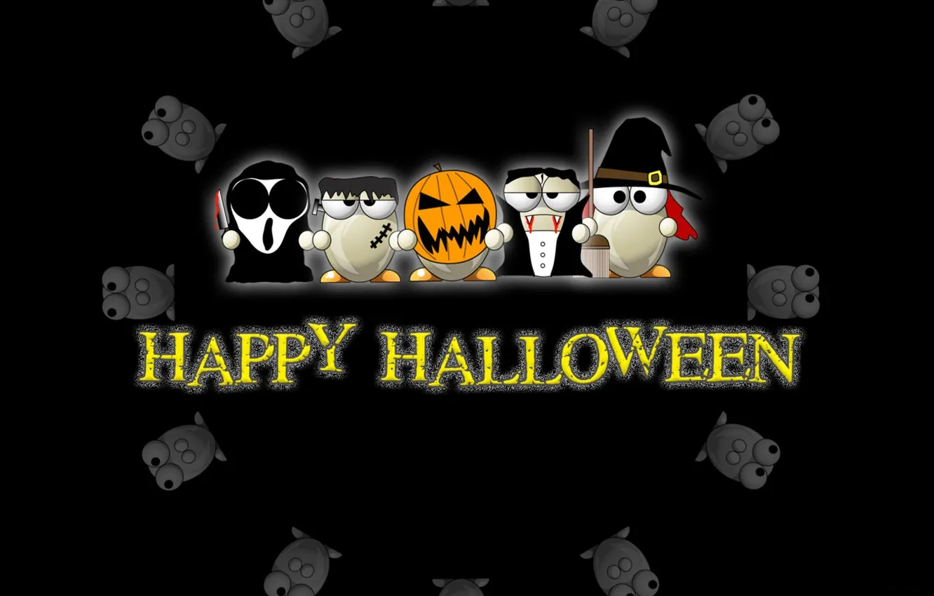 Photo wallpaper holiday, Halloween, Halloween, characters, toon